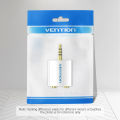 (NEW)Vention 3.5mm Earphone Audio Splitter Connecter Adapter with mic 1 Male to 2 Female Audio Adapter For Headphone PC Mobile Phone.