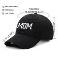 DAD MOM Embroidery Pure Cotton Baseball Cap Fashion Women Men Hat Sport Visors Snapback Cap Sun Hat Breathable Outdoor Caps.