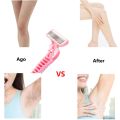 Portable 6 Layer Blade Body Hair Removal Beauty Razor for Women Leg Armpits Facial Hair T-shape Trimmer Shaver Razor with 3 Replaceable Blades.