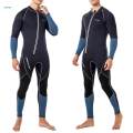 3mm Neoprene Wetsuit Front Zipper Wet Suit , Stretch Waterproof Swimming Full Suit Surfing Thermal Scuba Diving Suit for Water Sports , XL.