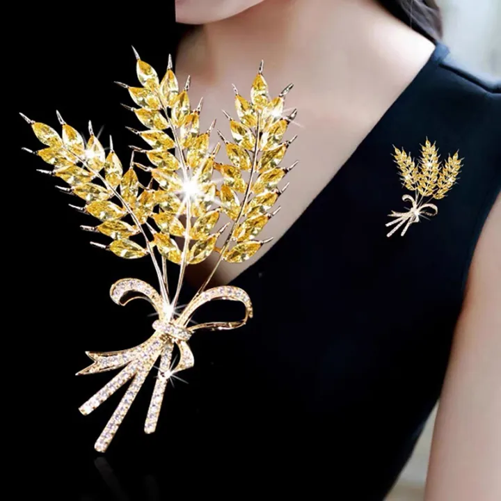 Luxury%20crystal%20rhinestone%20wheat%20ear%20brooch%20pins%20women%20party%20brooches%20jewelry%20Nicle%20-%20Image%202