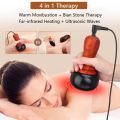 Hot Stone Electric Gua Sha Massager Natural Stone GuaSha Scraping Back Neck Massage Skin Lift Care Spa Muscle Relaxation. 