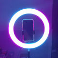 10" Rgb Led Soft Ring Light With Tripod Stand For Photography Makeup Youtube Video Shooting Selfie - Ring Light. 