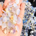 1pack 50/100g Natural Gemstone Opalite Gravel Crafts Healing Tumbled Stones Bulk Crystal Healing Stone Crystal Chips. 