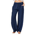 【New and Improved】 Women's PantsLoose PantsLinen PantsPalazzo PantsWide-leg Pants. 