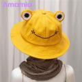 Amamia Fisherman Hat Wide Brim Cute Frog.