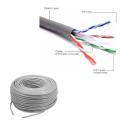 Cat6 Cable Wifi Internet Lan Cable 50 Feet - Reliable Internet Connection With Random Colour.