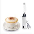 Rechargble Hand Liquid Mixer And Coffee Maker Juice Maker-White - Coffee Mixer. 