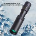 10-300X40 Metal Continuous Zoom Monocular Mobile Phone Scope Tourism High-definition Hunt Telescope Adjustable Camera Outdo L4B3.