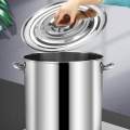 Stainless Steel Stockpot Heavy Duty Multipurpose Large Soup Pot Deep Cooking Pot for Commercial 30cm. 
