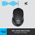 Logitech M330 Silent Plus Wireless Mouse, 2.4 GHz with USB Nano Receiver, 1000 DPI Optical Tracking, 3 Buttons, 24 Month Life Battery, PC / Mac / Laptop / Chromebook - Black. 