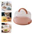 8inch Portable Cake Carrier Cupcake Container for Cookies Dishes Picnic.