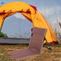 Camping Lounge Chair Picnic Back Rest Chair Foldable Iron Pipe Sturdy.