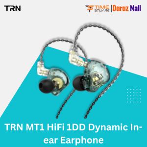 TRN MT1 HiFi 1DD Dynamic In-ear Earphone Drive HiFi Bass Metal Monitor Running Sport Earphone - Headphone