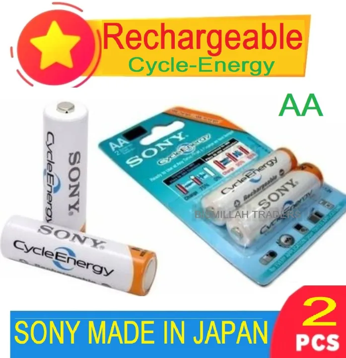 Battery AA Sony 4600mAh Rechargeable battery CycleEnergy battery ...