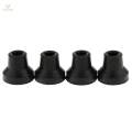 4 Pcs Anti Skid Tip Rubber Crutch Tips Grain Stick Pad Black. 