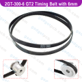 2GT-300-6 GT2 Timing Belt 300mm Width 6mm Synchronous Endless Closed Loop Rubber Belt 150 Teeth For 3D Printer CNC Machine Parts 300-2GT-6. 