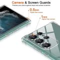 Samsung Galaxy S24 Ultra Premium Silicone Case Crystal Clear Soft TPU Ultra-Thin Transparent Flexible Protective Mobile Phone Back Cover.