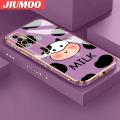 JIUMOO For Tecno Spark 7 Pro Case Cartoon Cute Milk Cow New Design Side Design Phone Cases Pattern Luxury Plating Casing Full Cover Camera Shockproof Protection SoftCases. 
