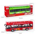 4 Wheels Double Decker Bus Model bus Toy Car ABS Alloy Simulate Car Model Exquisite Bus Toy Model Birthday Gift. 