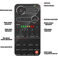 2X Live Sound Card, Voice Changer with Mini Microphone, Earphone, Handheld Mic Voice Changer Sound Effects Machine. 