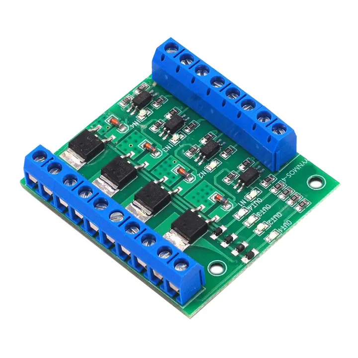 4-channel MOS PLC driven PWM 10A optocoupler module