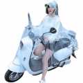 GD53 Fully Transparent Electric Bike Raincoat Single Women's plus-Sized Thickened 2023 New Battery Car Long Full Body Fashion. 
