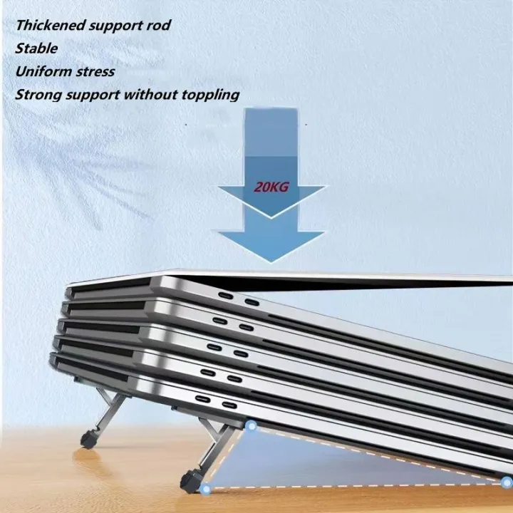 Portable%20Invisible%20Laptop%20Stand-2PCS,SUNTAIHO%20Mini%20Aluminum%20Cooling%20Pad,Computer%20Keyboard%20Mount%20Kickstand,Ergonomic%20Lightweight%20Laptop%20Desk%20Stand%20for%2012-17%20Inches%20Tablet&Laptop%20-%20Image%204