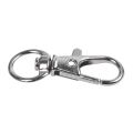 20Pcs Metal Clasp Swivel Trigger Clips Snap Hooks Key Ring Bags DIY Craft Silver.