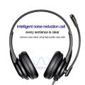 SPRISE H6208 Noise Cancelling Headset Conference Call Center Headphone USB & 3.5mm with Stereo Sound Rotating Mic Adjustable Headband. 