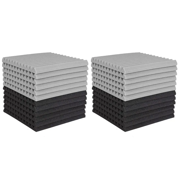 JDXHLAU%2024%20Pcs%20Acoustic%20Foam%20Board,Studio%20Wedge%20Tile,Acoustic%20Foam%20Soundproof%20Pyramid%20Studio%20Treatment%20Wall%20Panel%202.5X30X30cm%20-%20Image%202