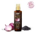 Onion Black Seed Hair Oil  - 100mL, Onion Black Seed Oil extract blended with Almond, Castor, Jojoba, Olive & Coconut Oils which control hair fall & help to promote hair growth. India. 