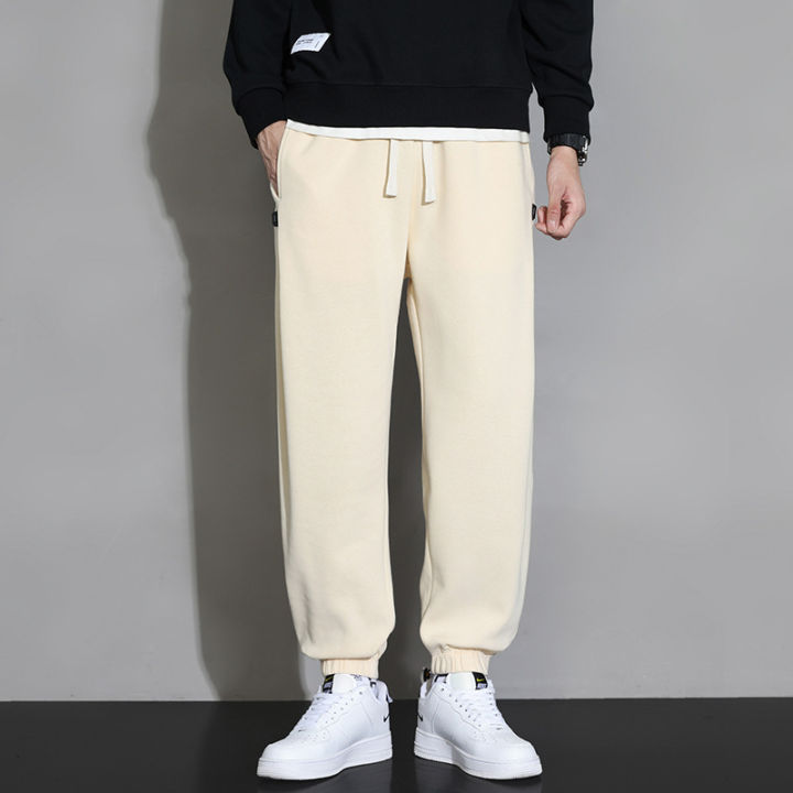 Autumn%20Pants%20Men's%20Korean-Style%20Trendy%20plus-Sized%20plus%20Size%20Loose-Fit%20Tappered%20Trousers%20High%20School%20Student%20Slimming%20Versatile%20Fat%20Sweatpants%20-%20Image%202