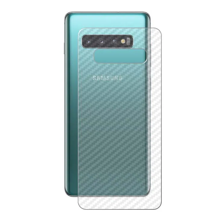 Samsung%20Galaxy%20S10+%20Transparent%203D%20Carbon%20Fiber%20Back%20Skin%20Rear%20Screen%20Guard%20Protector%20Sticker%20-%20Image%202