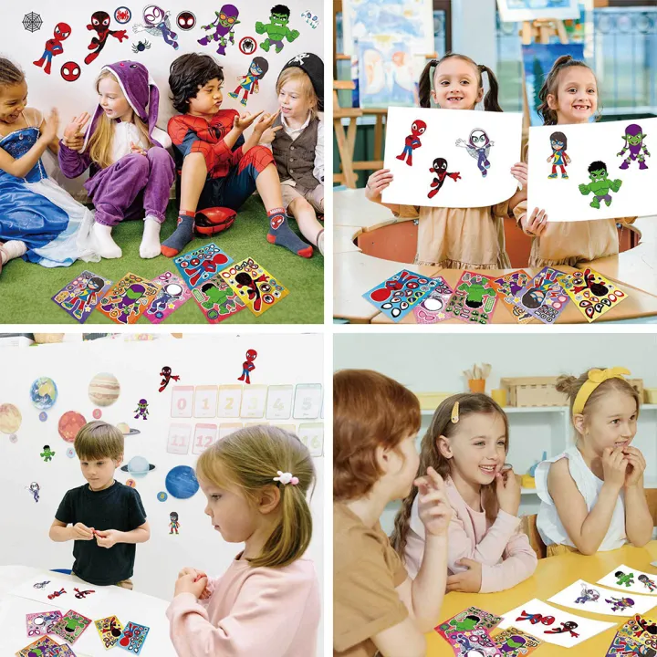 Kawaii%20Puzzle%20Stickers%20DIY%20Spider-Man%20Iron%20Man%20Hulk%20Cartoon%20Anime%20Luggage%20Notebook%20Skateboard%20Decals%20Decoration%20Kids%20Toys%20Gifts%20-%20Image%205