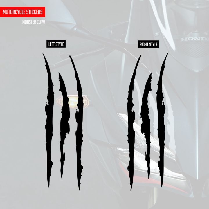 2pic Bike Headlight Sticker-Scratch Headlight (White) Single/(Waterproof and Premium Quality)/monster sticker for bike - bike stickers