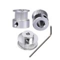 【YIYANGMAOYI111】3D Printer GT2 Timing Pulley 16 20 36 Teeth Aluminum Bore 5MM 8MM Width 6MM Gear 2GT Timing Synchronous Belt Wheel. 