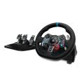 Logitech G29 Driving Force Racing Wheel and Floor Pedals, Real Force Feedback, Stainless Steel Paddle Shifters, Leather Steering Wheel Cover for PS5, PS4, PC, Mac.
