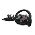 Logitech G29 Driving Force Racing Wheel and Floor Pedals, Real Force Feedback, Stainless Steel Paddle Shifters, Leather Steering Wheel Cover for PS5, PS4, PC, Mac.
