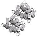 SRIWEN Crane Pulley Block M15 Lifting Crane Swivel Hook Single Pulley Block Hanging Wire Towing Wheel 20Pcs. 