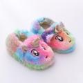 Winter Unicorn Slippers Kids Toddler Girl Flip Flop Baby Boys Fur Slides Cotton Indoor Shoes Warm Fluffy House Children Slipper.