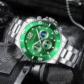 CUENA Men's Watch Top Brand Luxury Stainless Steel Casual Quartz Watch Men's Sports Waterproof Clock. 