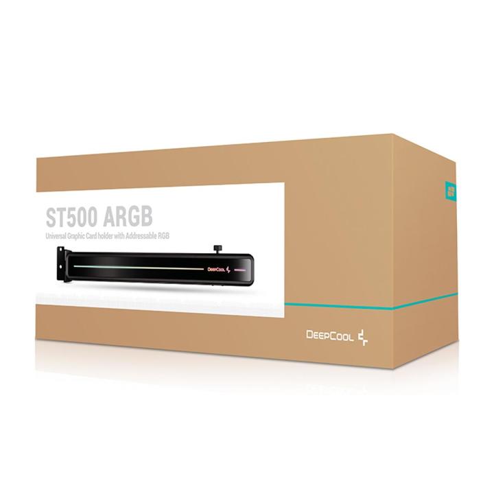 DeepCool ST500 ARGB GPU support bracket reinforces heavy graphics cards