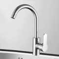 Stainless Steel Matte Black And Silver Kitchen Sink Mixer 360 Degree Rotation / kitchen Sink and Basin Water Tap. 