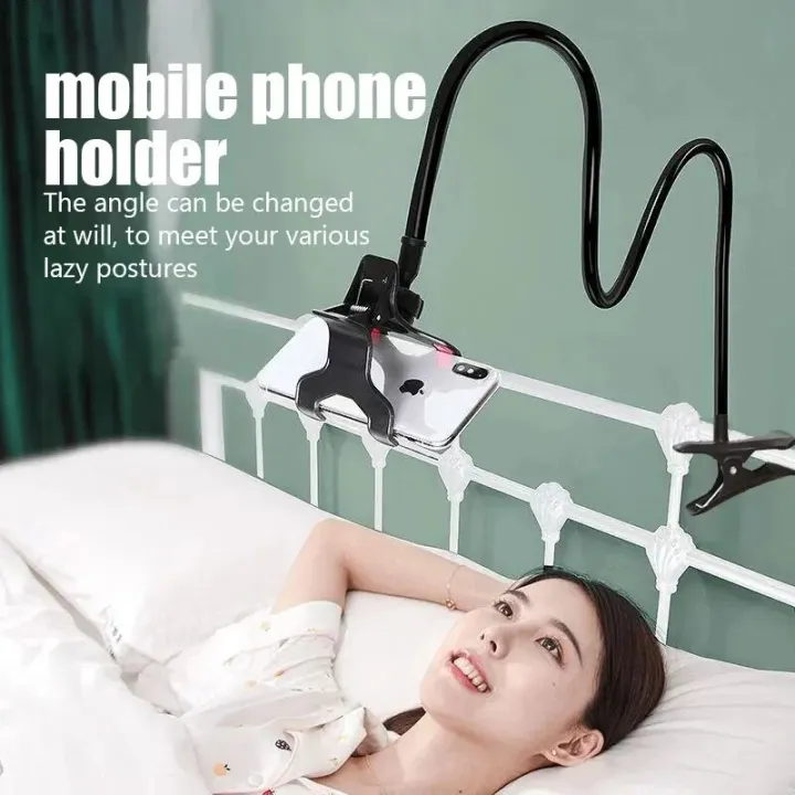 Flexible Mobile Phone Holder Adjustable Telephone Support Car Cell Phone Clip Bed Desktop Mount Bracket Phone Stand Parts