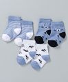 Newborn Cartoon Anti-Slip Baby Socks - 4pair. 