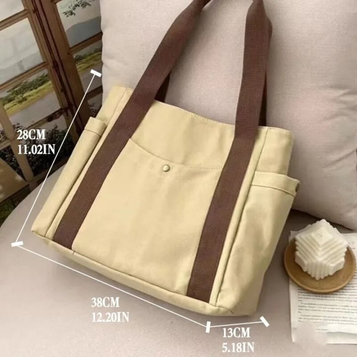 Large%20Capacity%20Tote%20Bag%20Commuting%20Canvas%20Shoulder%20Bag%20Fashionable%20and%20Convenient%20Handbag%20for%20Women%20Purses%20and%20Handbags%20-%20Image%204