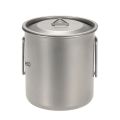420ml Titanium Water Cup Picnic Camping Mug with Lid. 