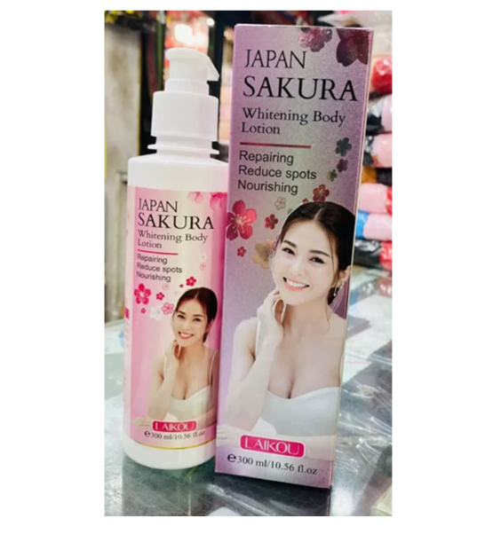 Laikou Japan Sakura Whitening Body Lotion (300 ml) | Laikou Body Lotion