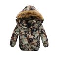 1 2 3 4 5 6 Years Boys Jacket Winter Heavy Hooded Kids Windbreaker Coat Keeping Warm Resist The Severe Cold Children Outerwear.